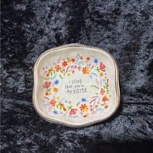 Natural Life White Trinket Dish